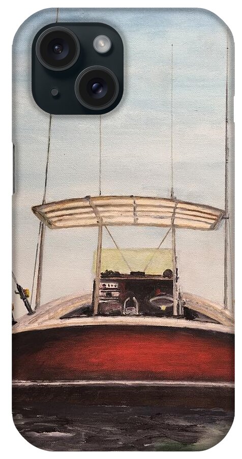 Boat iPhone Case featuring the painting Helen's Boat by Stan Tenney