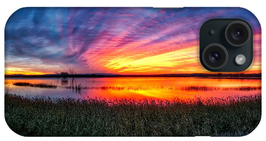 Sunrise iPhone Case featuring the photograph Bosque Sunrise by Kristal Kraft