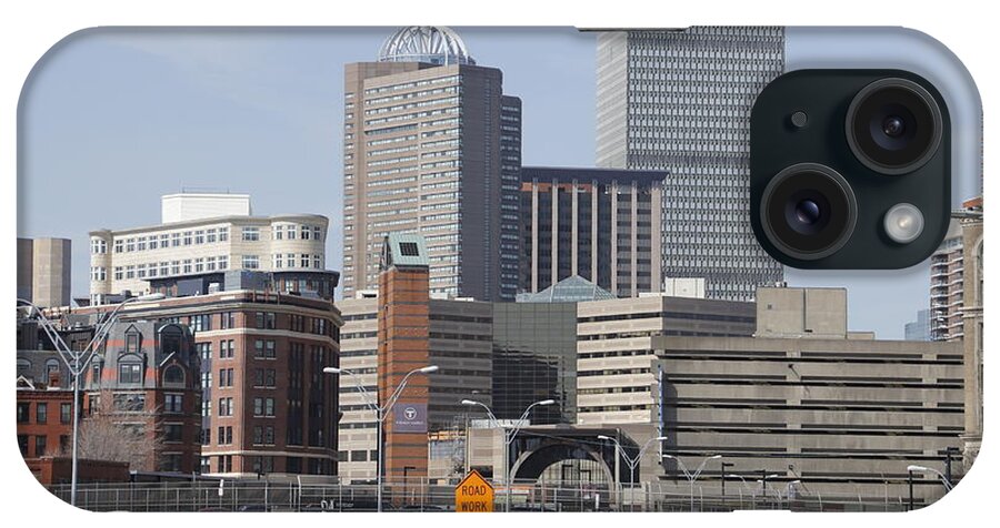 Horizontal Photo iPhone Case featuring the photograph Downtown Boston by Valerie Collins