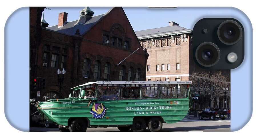 Boston iPhone Case featuring the photograph Boston Duck Tour Bus by Valerie Collins