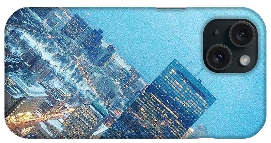 High Up iPhone Case featuring the photograph Boston At A Slant by Kate Arsenault 