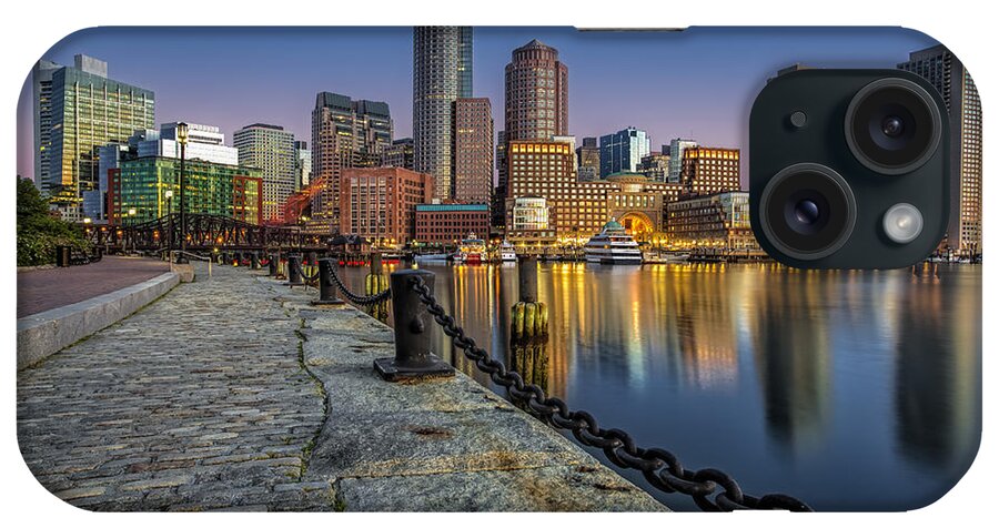 Boston iPhone Case featuring the photograph Boston Skyline Dawn by Susan Candelario