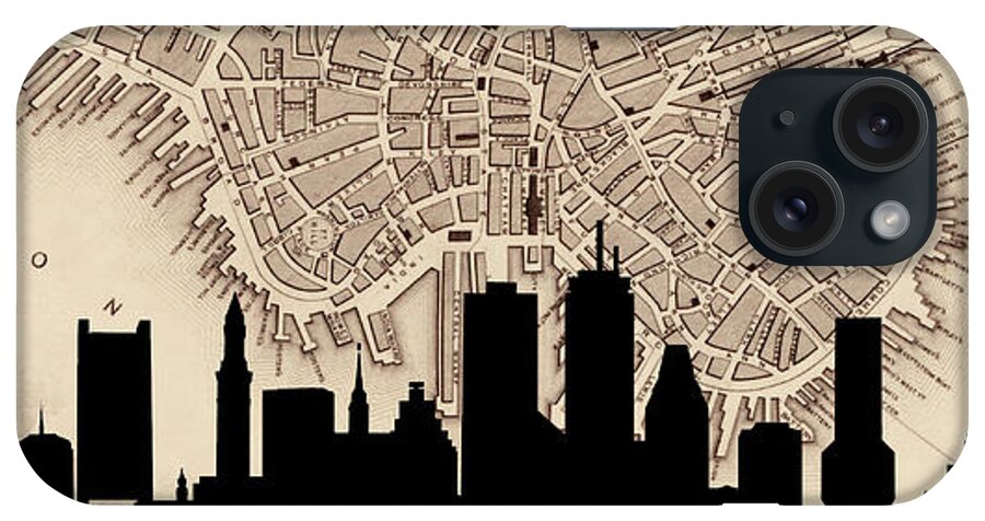 Boston iPhone Case featuring the photograph Boston Skyline Vintage by Andrew Fare