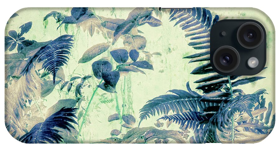 Photo Art iPhone Case featuring the mixed media Botanical Art - Fern by Bonnie Bruno