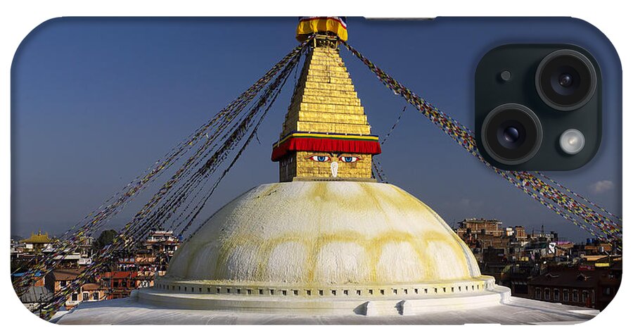 Stupa iPhone Case featuring the photograph Boudhanath Stupa by Ivan Slosar