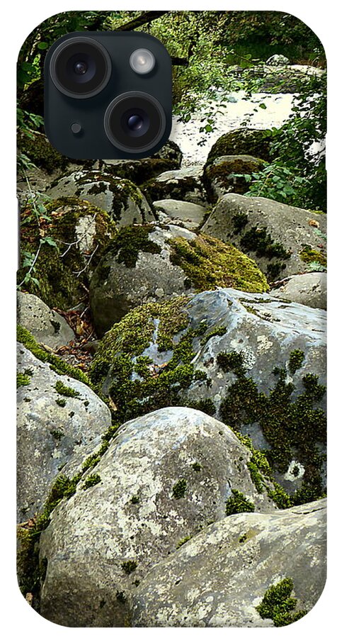 Rocks iPhone Case featuring the photograph Boulders at Kanaskat by Lori Seaman