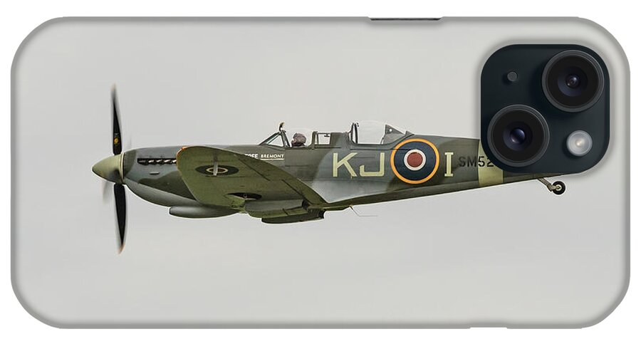 Boultbee Flying Academy iPhone Case featuring the photograph Boultbee Spitfire IXT by Gary Eason