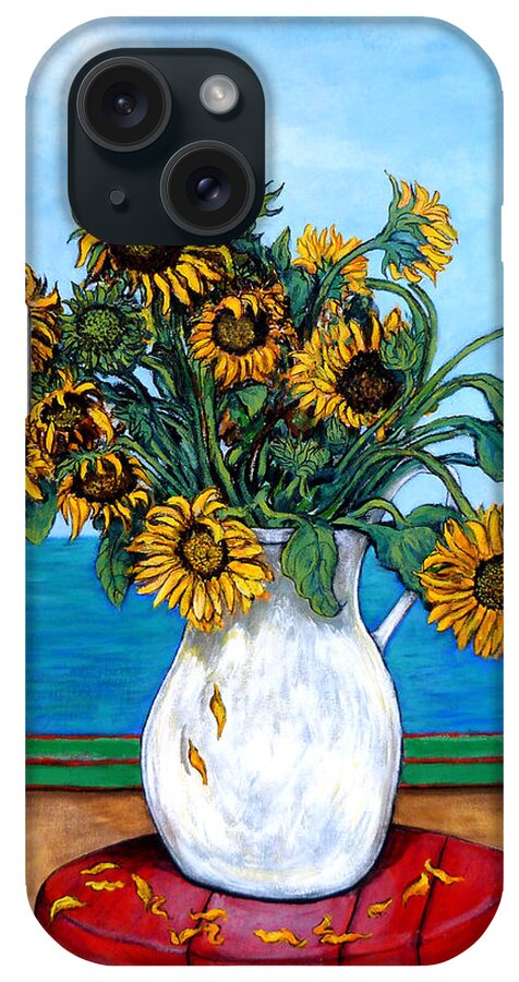 Sunflowers iPhone Case featuring the painting Bouquet of Beauty by Tom Roderick