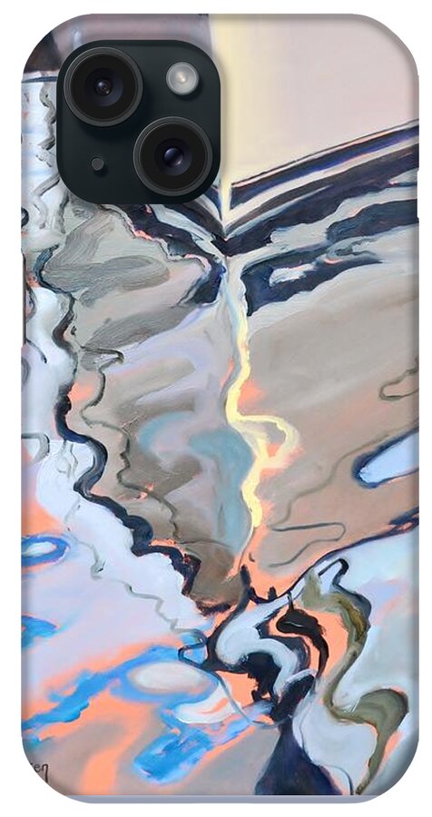 Water iPhone Case featuring the painting Bow Reflected by Donna Tuten