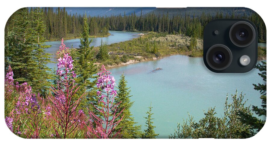 Bow River iPhone Case featuring the photograph Bow River Banff National Park Canada by Linda McRae