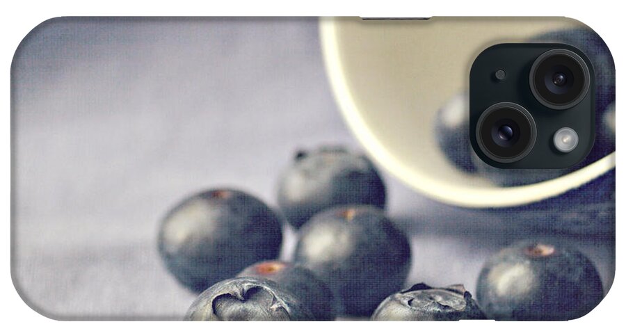 Blueberries iPhone Case featuring the photograph Bowl of Blueberries by Lyn Randle