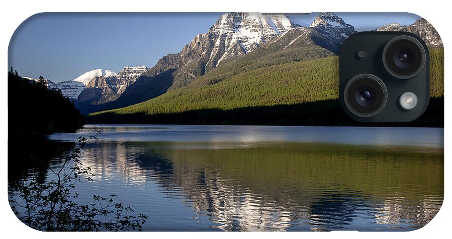 Bowman Lake iPhone Case featuring the photograph Bowman Lake Spring Evening by Jack Bell