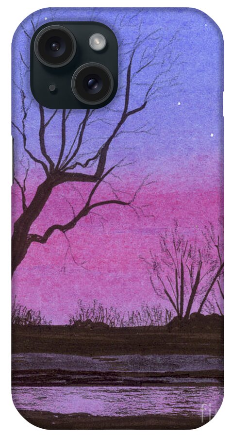 Watercolor iPhone Case featuring the painting Brandywine Evening by Jackie Irwin