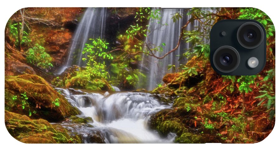 Waterfall iPhone Case featuring the photograph Brasstown Falls 013 by George Bostian