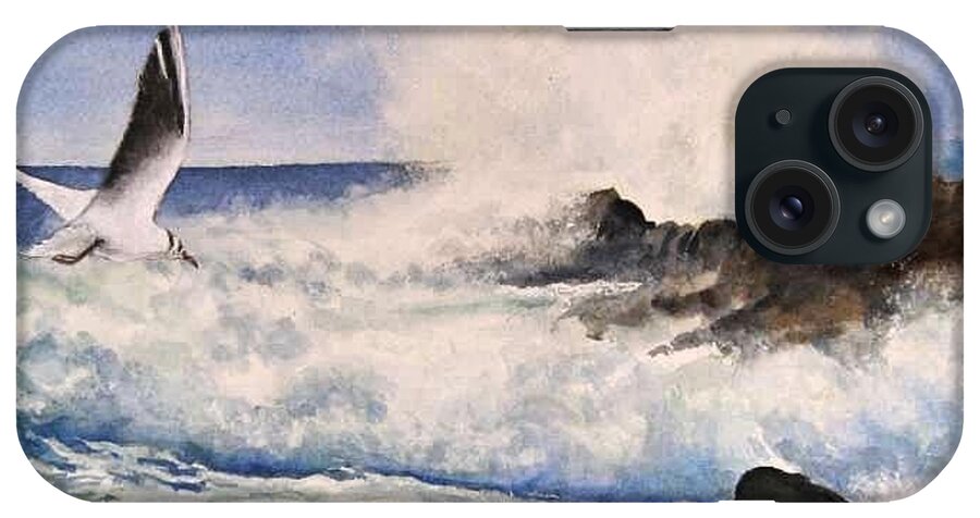 Ocean Waves iPhone Case featuring the painting Breakers by Bobby Walters