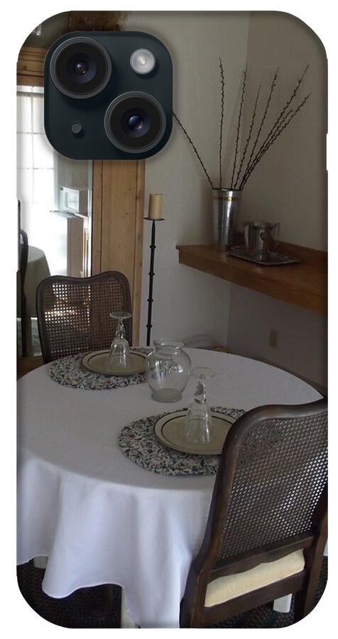 Cottage Interior iPhone Case featuring the photograph Breakfast For Two by Andrew Drozdowicz