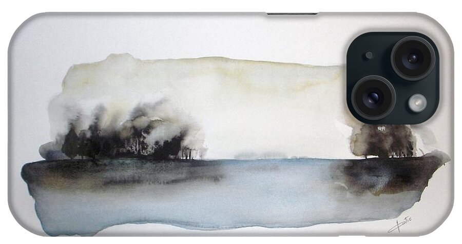 Watercolor iPhone Case featuring the painting Breeze by Vesna Antic