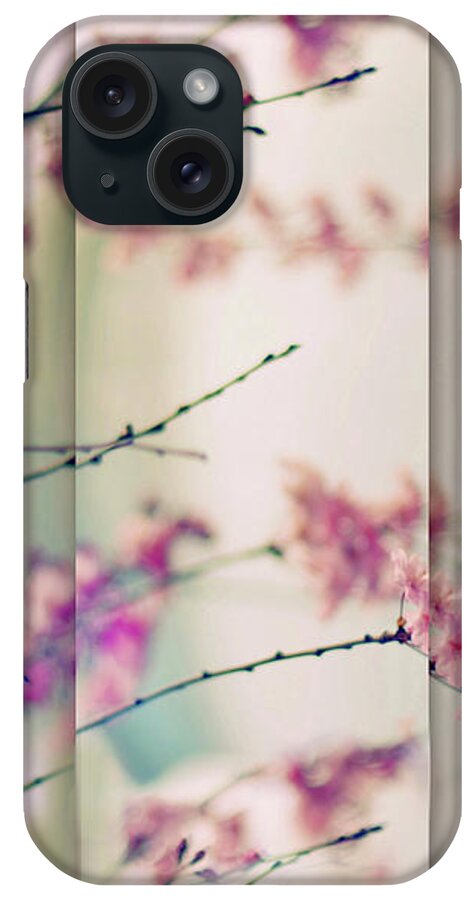 Cherry Blossoms iPhone Case featuring the photograph Breezy Blossom Panel by Jessica Jenney