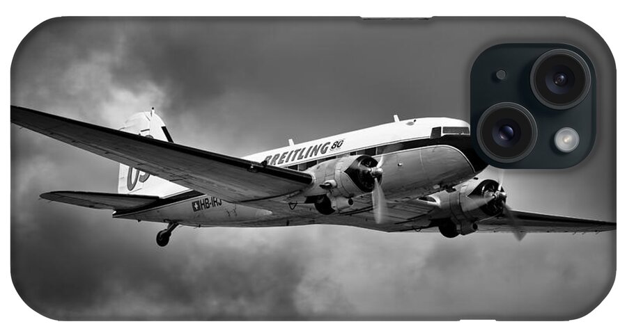 Dc3 iPhone Case featuring the photograph Breitling DC-3 by Ian Merton