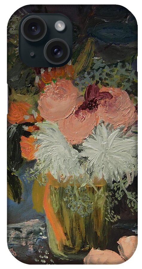 #bridalbouquet iPhone Case featuring the painting Bridal Bouquet II by Francois Lamothe