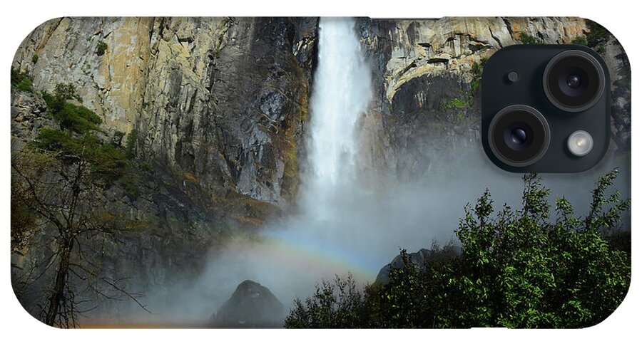 Bridalveil Falls iPhone Case featuring the photograph Bridalveil Falls Rainbow by Raymond Salani III