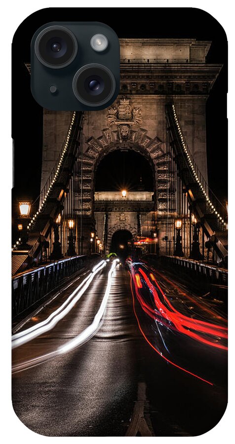Tourism iPhone Case featuring the photograph Bridges of Budapest - Chain Bridge by Jaroslaw Blaminsky