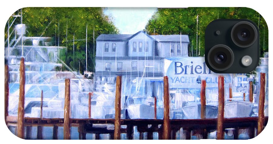 Brielle Nj iPhone Case featuring the painting Brielle, NJ by Leonardo Ruggieri