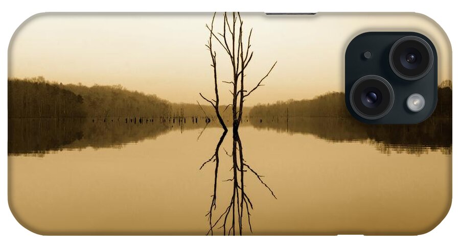 Gold iPhone Case featuring the photograph Briery Creek by Alan Raasch