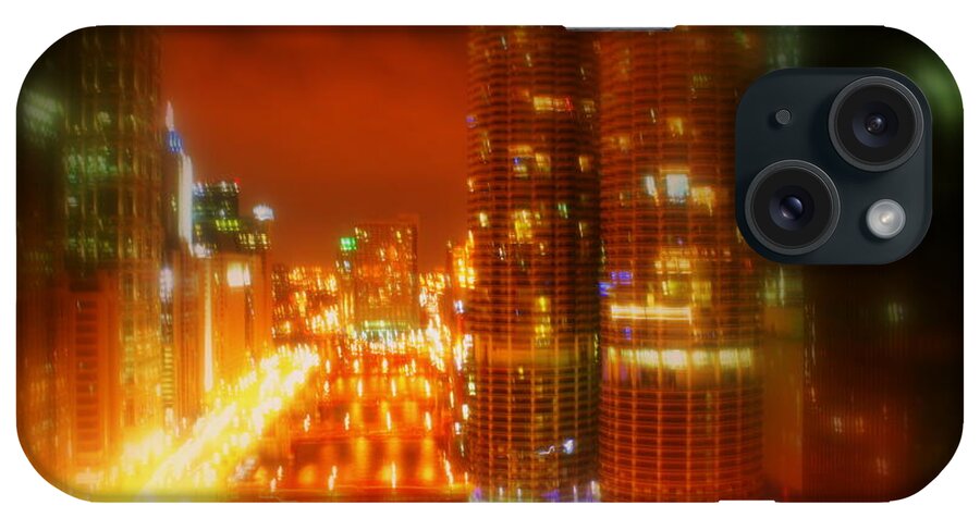 Cityscape iPhone Case featuring the photograph Bright Lights of Uptown by Julie Lueders 