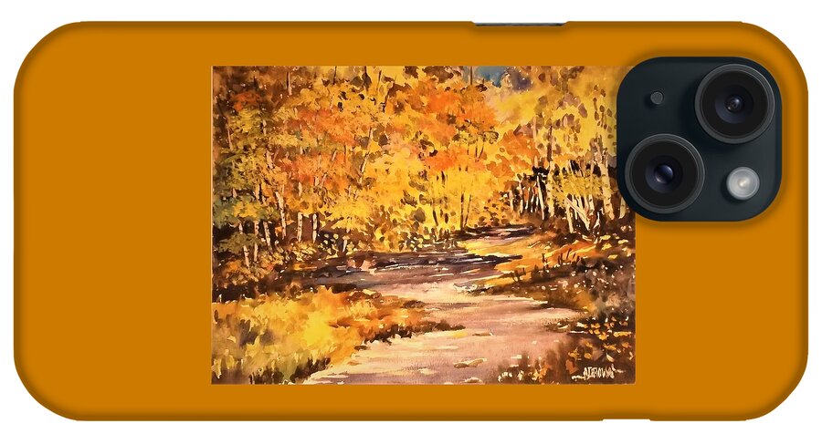 Trees iPhone Case featuring the painting Brilliant Cluster of Autumn by Al Brown