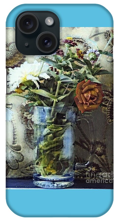 Roses iPhone Case featuring the digital art Bringing My Garden Inside by PainterArtist FIN