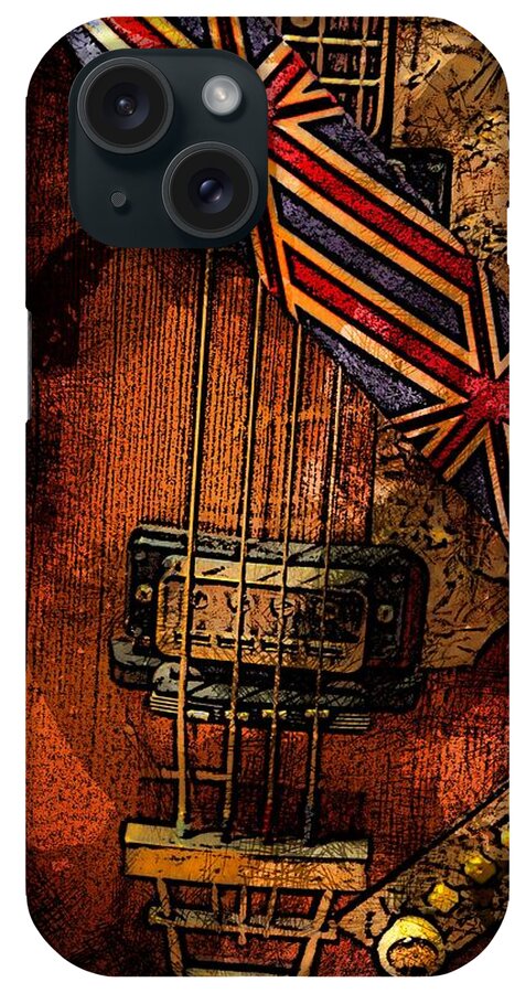 Guitar iPhone Case featuring the photograph British invasion by John Stuart Webbstock