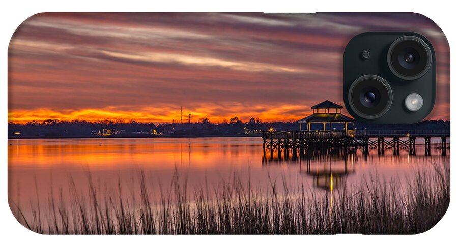 Brittlebank Park iPhone Case featuring the photograph Brittlebank Park Dock Charleston SC by Donnie Whitaker