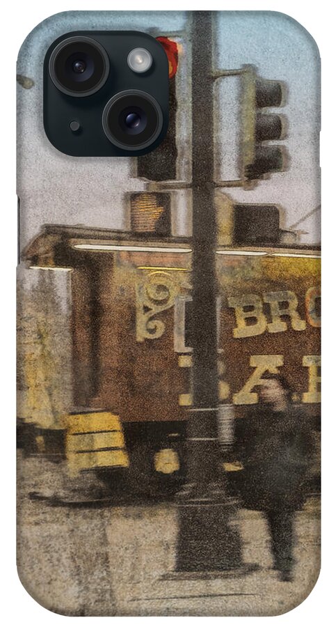 Abstracts iPhone Case featuring the photograph Broadway Bar by Susan Stone