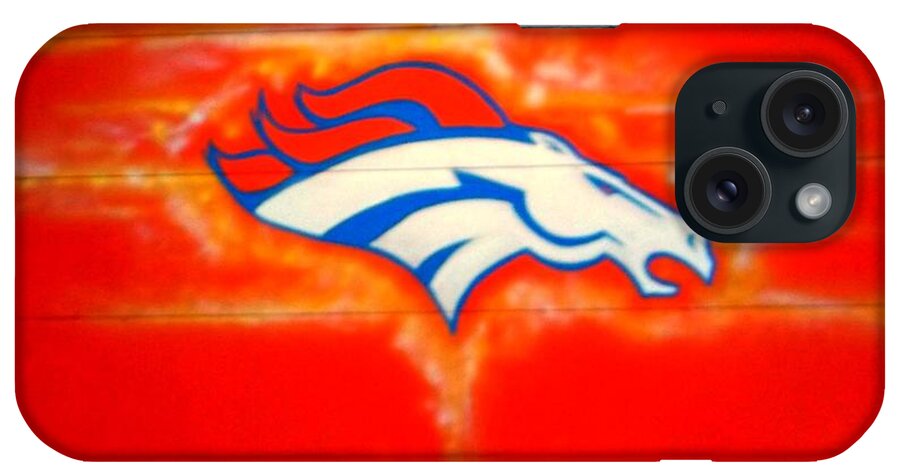  iPhone Case featuring the photograph Broncos at the Firehouse by Kelly Awad