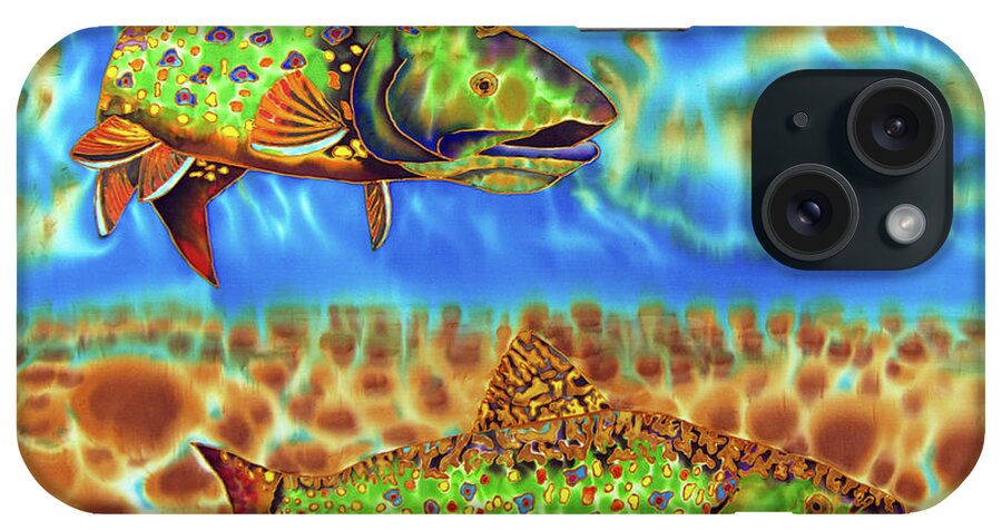 Brook Trout iPhone Case featuring the painting Brook Trout by Daniel Jean-Baptiste