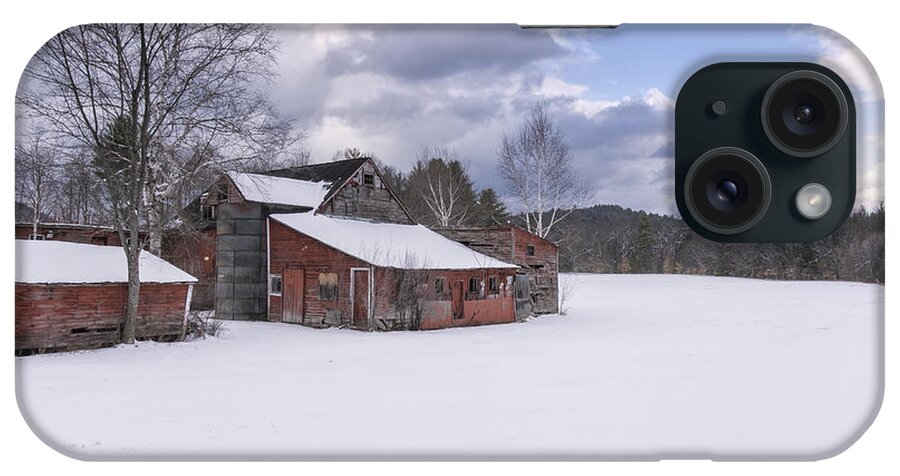 Williamsville Vermont iPhone Case featuring the photograph Brookline Winter by Tom Singleton