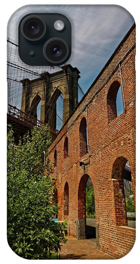 Brooklyn Bridge iPhone Case featuring the photograph Brooklyn Bridge by Doolittle Photography and Art
