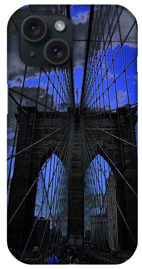 The Brooklyn Bridge iPhone Case featuring the photograph Brooklyn Bridge by Xueling Zou