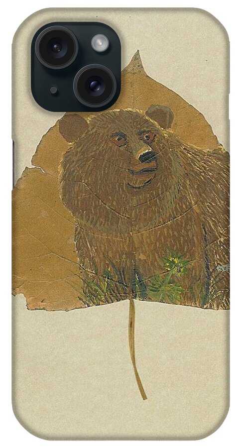 Wildlife iPhone Case featuring the painting Brow Bear #2 by Ralph Root