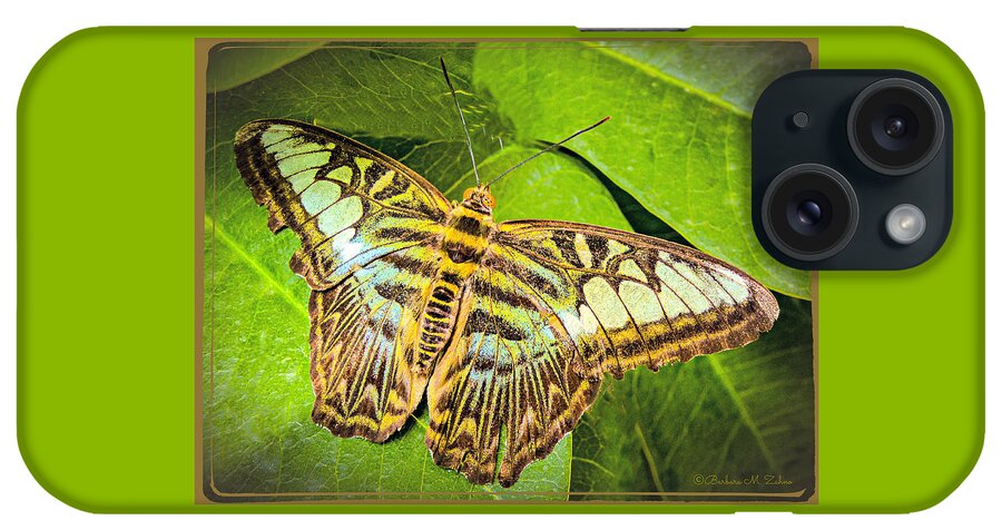 Butterfly iPhone Case featuring the photograph Brown-Green Butterfly by Barbara Zahno