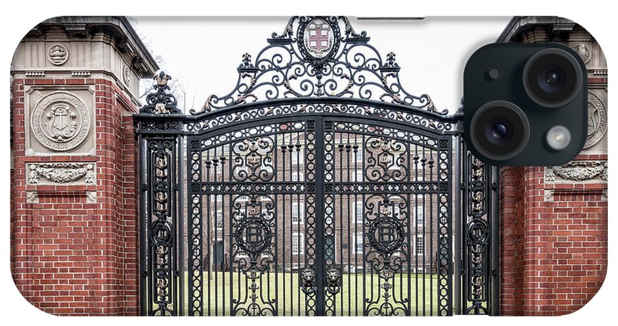 Brown University iPhone Case featuring the photograph Brown University Gate by Edward Fielding
