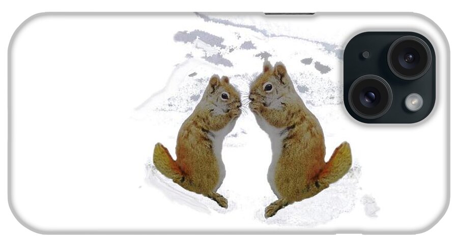 Brrr Just Chillin iPhone Case featuring the photograph Brrr Just Chillin by Mike Breau