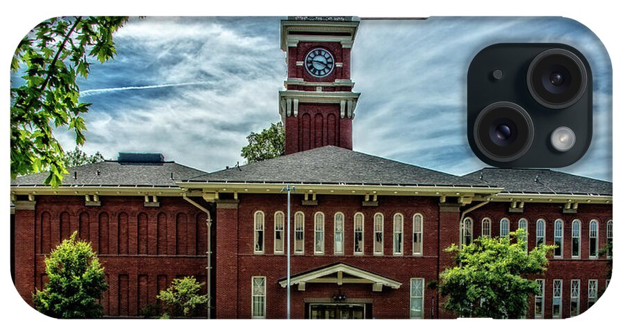Bryan Hall iPhone Case featuring the photograph Bryan Hall Clock Tower by Ed Broberg