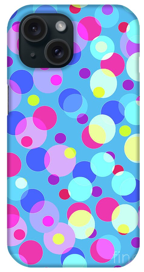 Bubbles iPhone Case featuring the digital art Bubble Pop by Louisa Knight