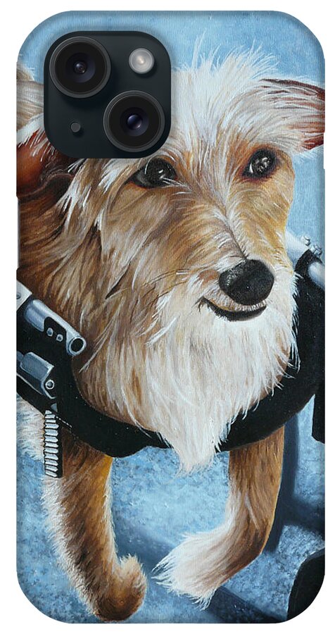 Pet iPhone Case featuring the painting Buddy's Hope by Vic Ritchey