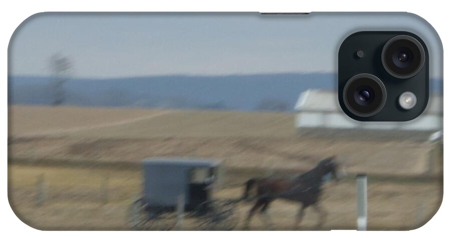 Amish iPhone Case featuring the photograph Buggy Ride Three by Christine Clark