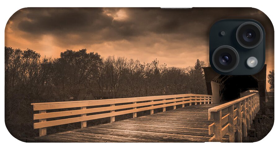 Roseman Bridge iPhone Case featuring the photograph Built In 1883 Movie Clint Eastwood by Randall Branham