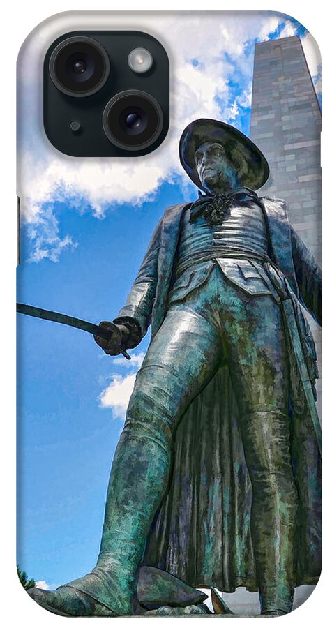 Dave Thompsen Photography iPhone Case featuring the photograph Bunker Hill Monument by David Thompsen