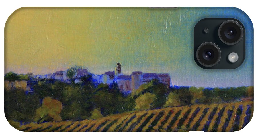 Italian Landscape iPhone Case featuring the painting Buona Notte by David Zimmerman